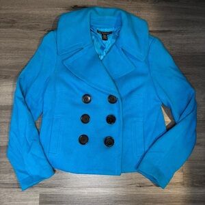 INC International Concepts Vibrant Blue Peacoat